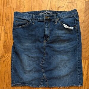 Universal Thread Dark Blue Denim Skirt